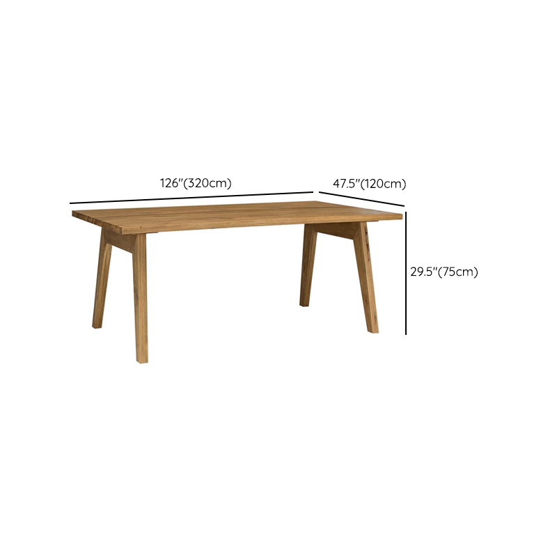 Nordic Style Solid Wood Dining Table Set in Unfinished Color - image 18