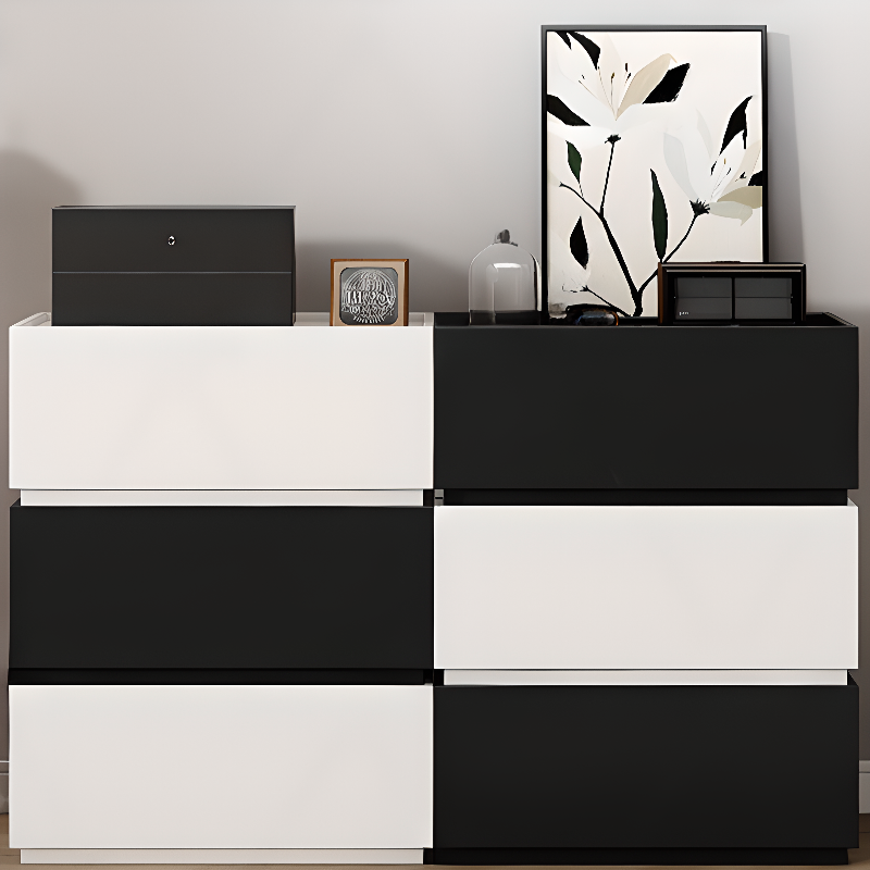 Trendy Rectangle Utility Cabinet with Manufactured Wood Countertop, Ink/White Top, and Soft Close Drawer - image 10