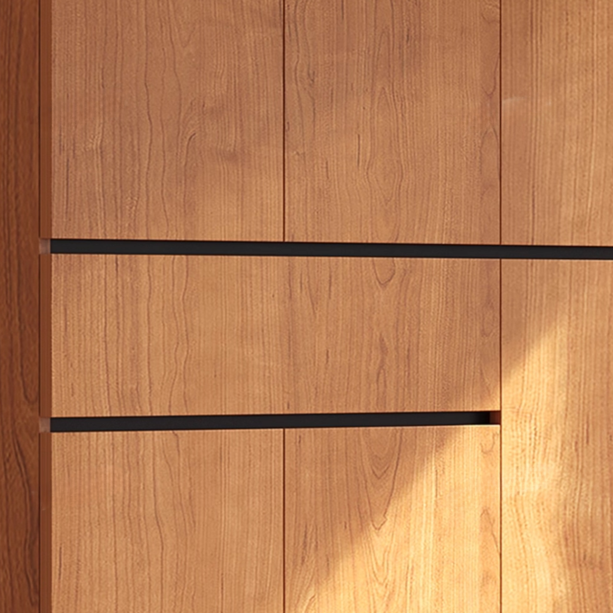 Modish Natural Wood Independent Armoire Cabinet with Soft Close Drawer, Soft Close Door, Interior Shelves, and Clothing Rod - image 8