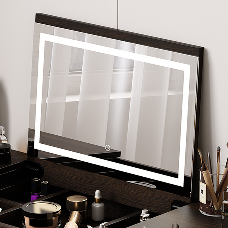 Space-saving Vanity Set with 7/11 Drawers, Lighting, Dividers, 2-in-1 Design, and Adjustable Touch Brightness - image 6