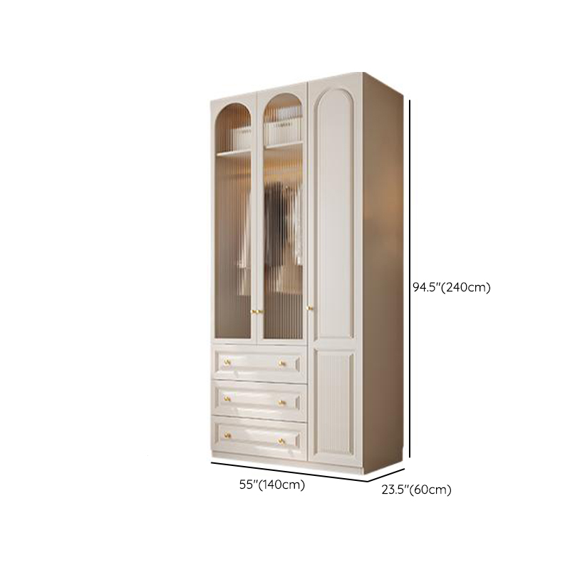 Minimalist Manufactured Wood Independent Almirah with Soft Close Drawer, Interior Shelves, and Clothing Rod - image 34