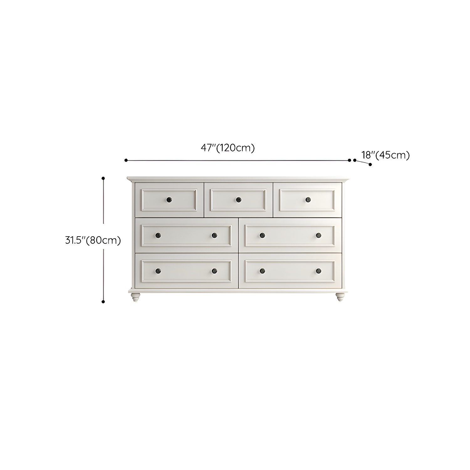 Solid Wood and Soft-Close Drawers Modern Chest with Wood Top - image 23
