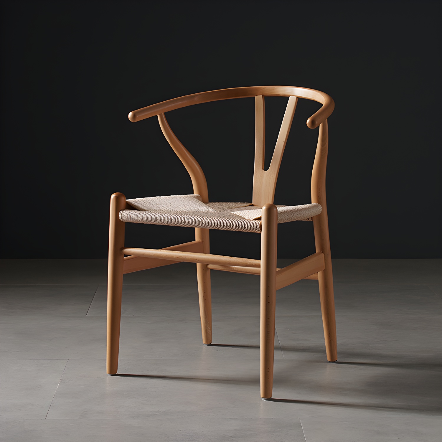 Scandinavian Style Wood Dining Chair Dining Room Wishbone Chair with Arm - image 16