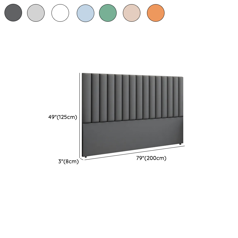 Modern Simple Style Panel Headboard in Natural Wood with No Distressing, Rectangle Shape for King/Queen/Full Bed, Featuring Sponge Upholstery and Standard Height - image 15