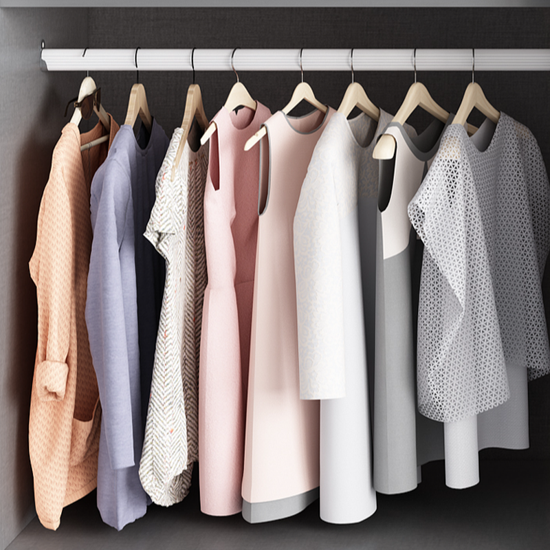 Trendy Dove Grey Wooden Wardrobe with Interior Shelves, Soft Close Door & Hanging Rod - image 22