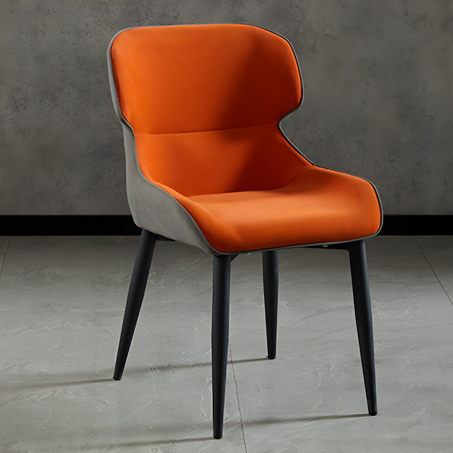 Nordic Style Metal Armless Dining Chairs Wingback Side Chair for Home Use - image 7