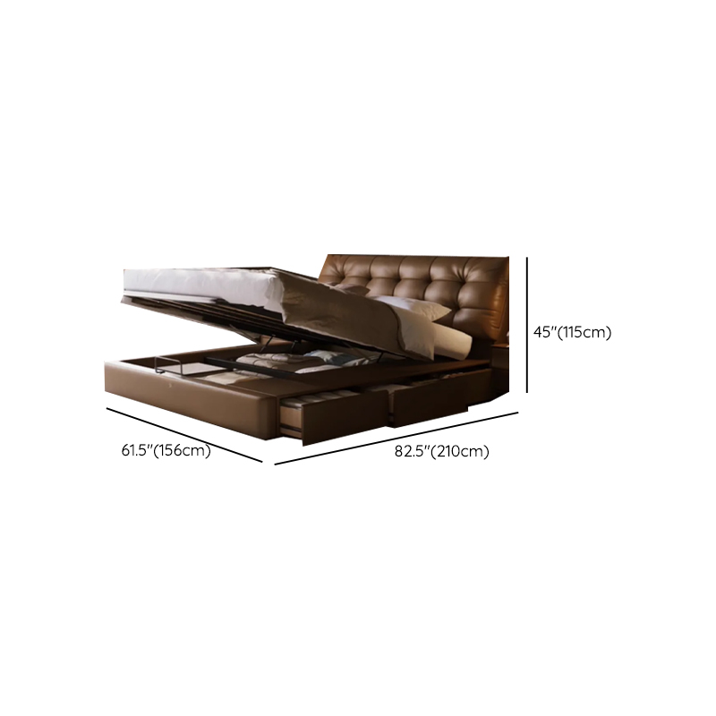 Solid Color Storage Bed with 3 Storage Boxes, Pine Wood Frame, and Button-tufted Design for Living Room - image 11