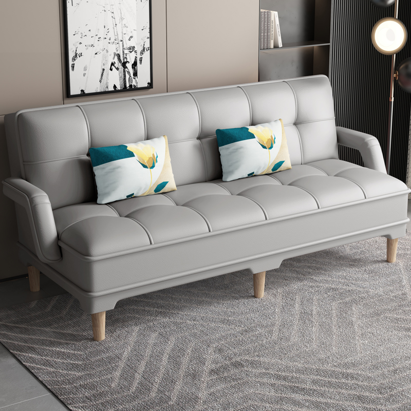 Tear Resistant Standard Sofa in Gray/Light Blue/Amber Color with Arm - image 4