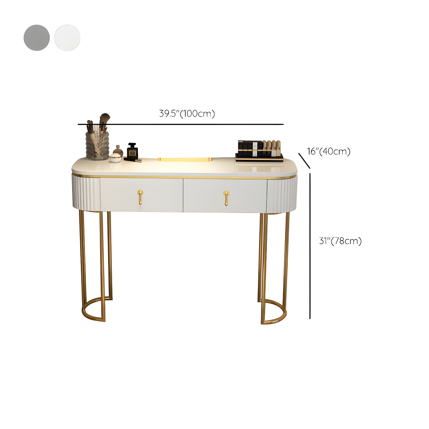 Glam Bedroom Vanity Dressing Table Wood Vanity Dressing Table Set - image 16