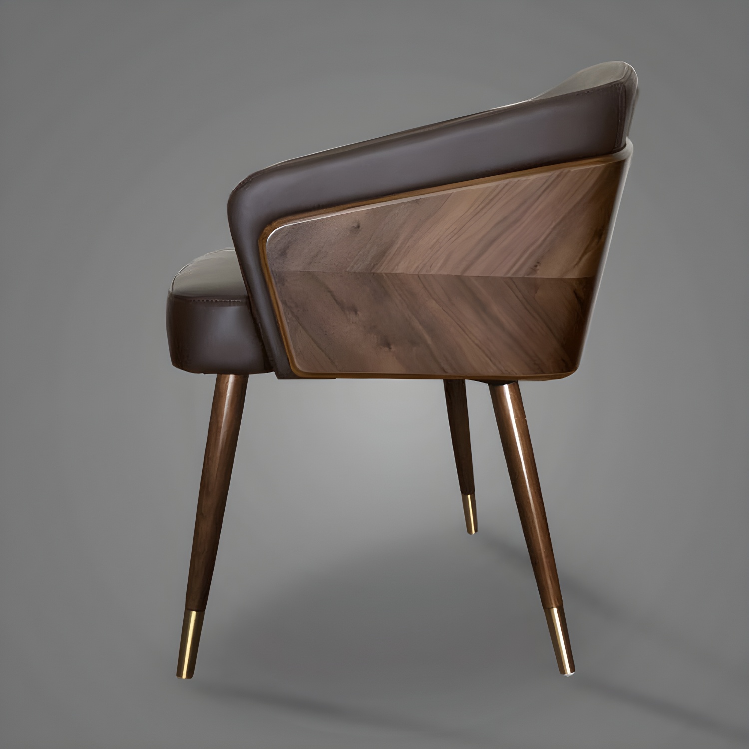 Contemporary Style Wooden Dining Chair Parsons Dining Arm Single Chair