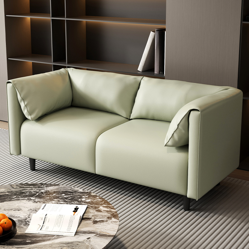 Drawing Room Loveseat with Light Gray/Olive Green/Amber Color Upholstery and Armrest - image 7