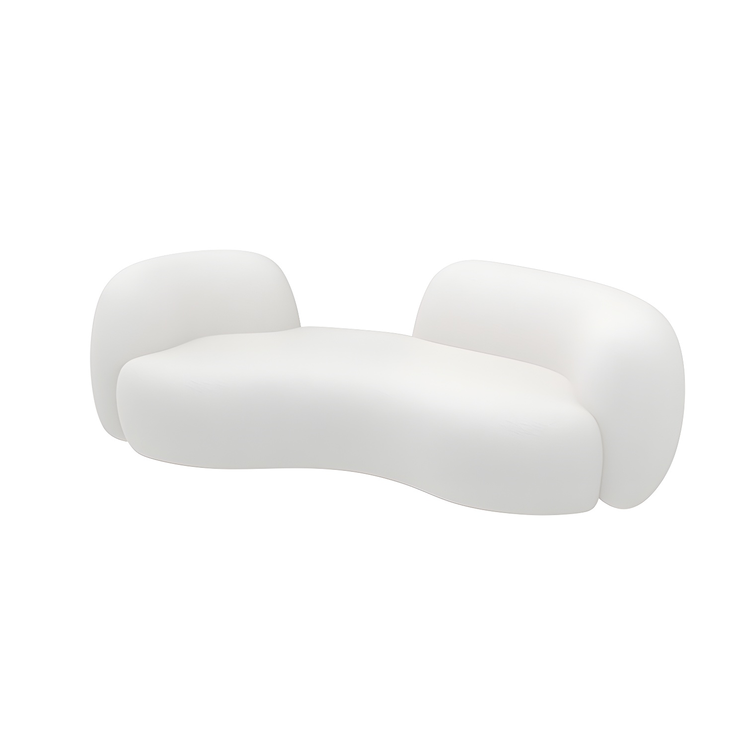 Modern Style Sofa with Curved Back and Padded Sponge Seat Sofa - image 8
