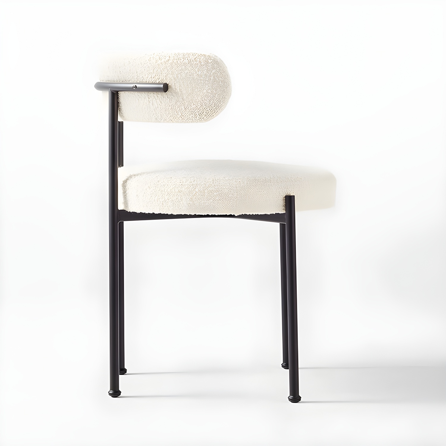 Modern Style Upholstered Side Chair Open Back Dining Chair for Dining Room - image 8