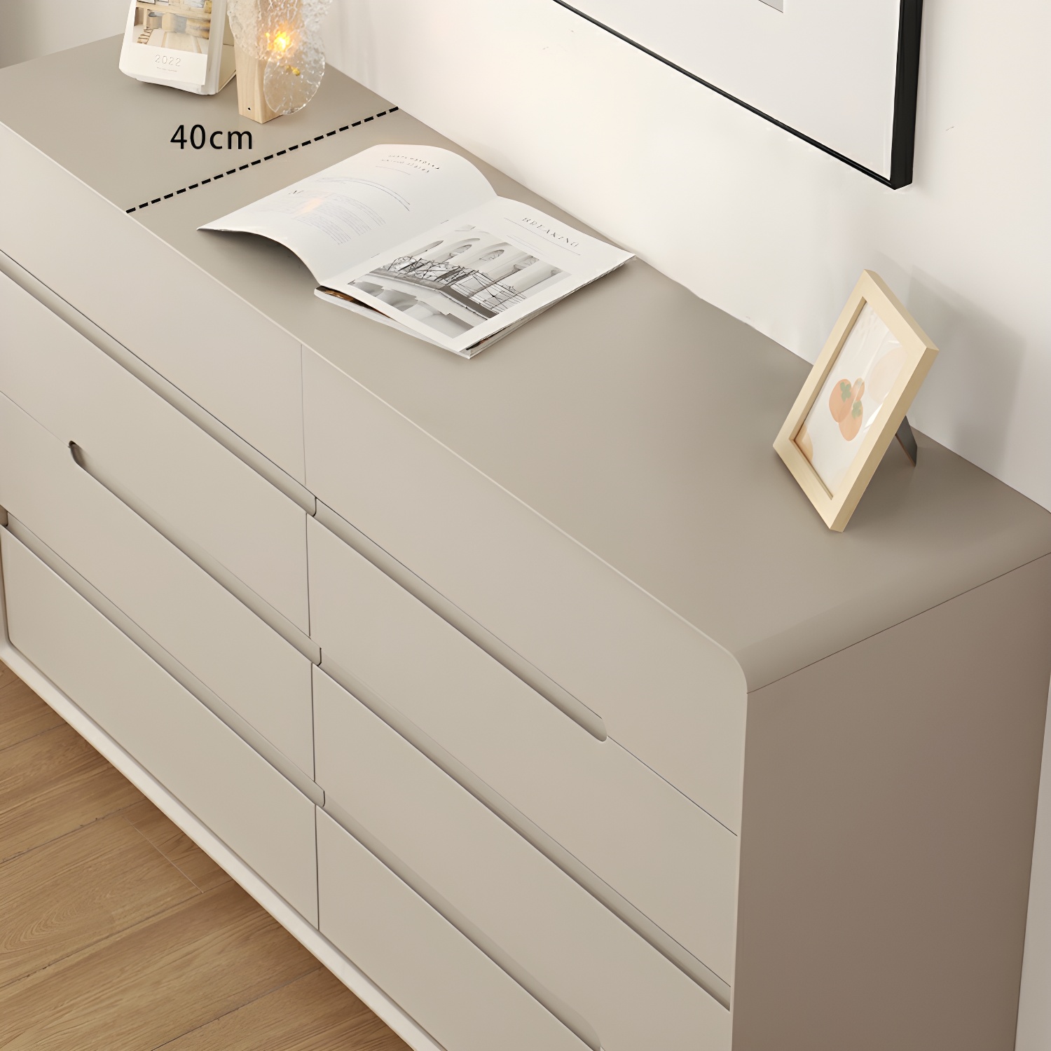 Light Oak Modern Dresser with Solid Wood Construction and Soft-Close Drawers - image 11