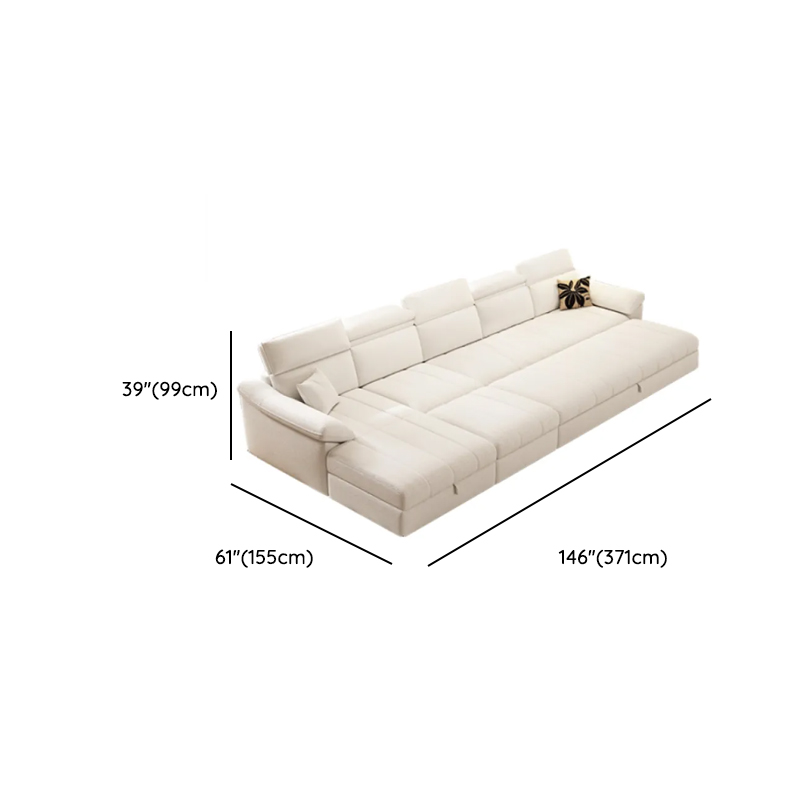 Straight 7 Person Sofa Recliner with Under-seat-storage in Horizontal Orientation - image 12