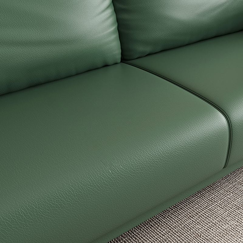 Modish Solid Color Scratch-durable Floor Sofa in Pleather with Gray/Chalk/Tangerine Color for 3/for 2 - image 10