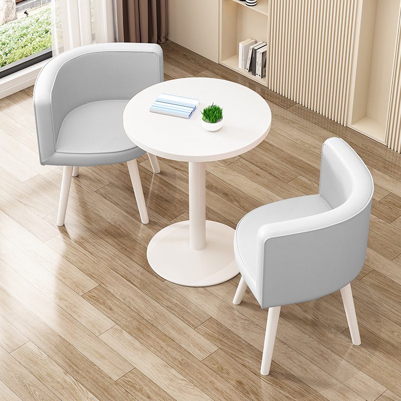 Modern Simple Style Recycled Wood Dining Table Set for 2 - image 3