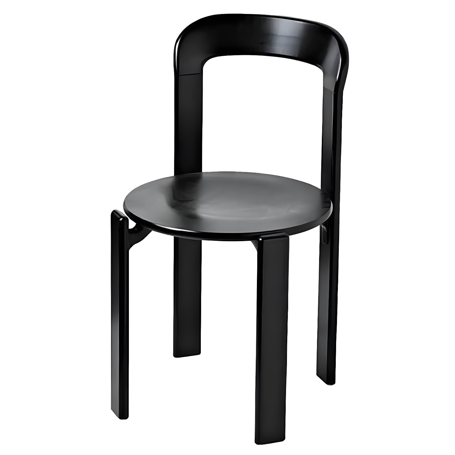 Modern Solid Wood Armless Dining Chairs with Open Back for Kitchen & Dining
