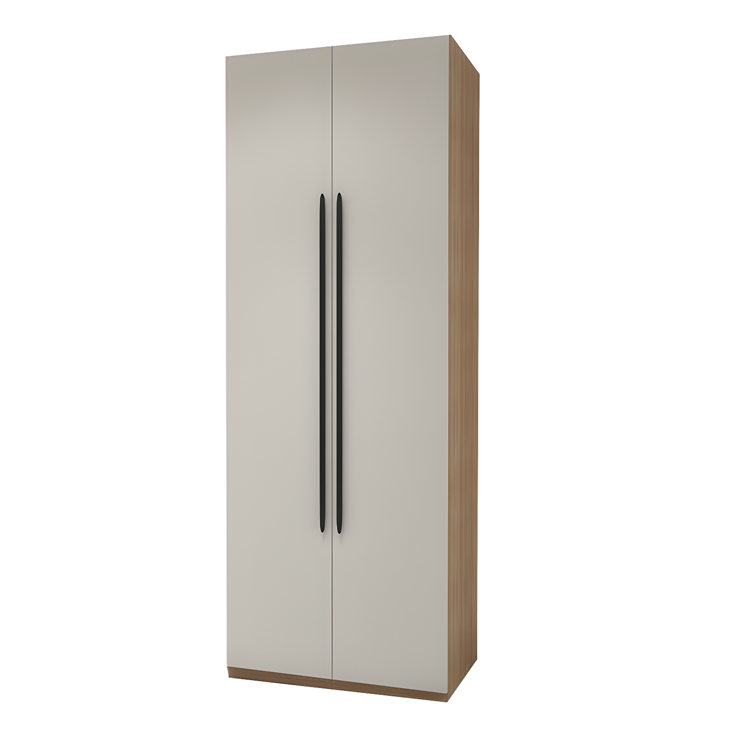 Contemporary Wooden Wardrobe Armoire 80" with Shelves & Soft Close Drawers - image 5