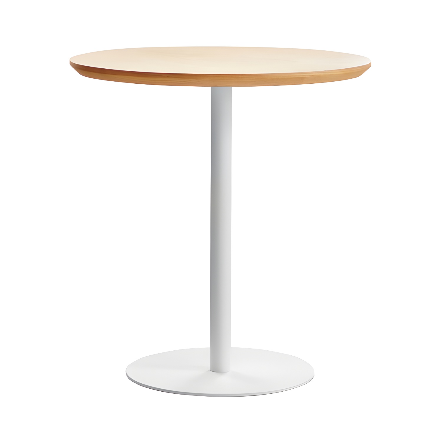 Round Tulip Base Casual Dining Table Four-Color Fixed Table with Solid Wood - image 5