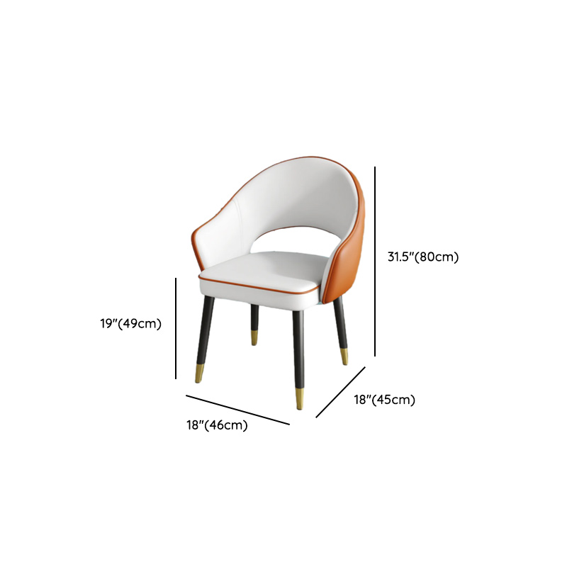 Modish Arm Chair with Ventilated Back, Padded Upholstery, Arms, and Steel Legs - image 28