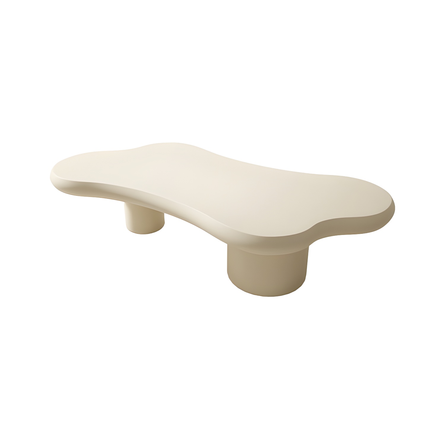 Cloud Shape Coffee Cocktail Table in Solid Wood Modern Style - image 8