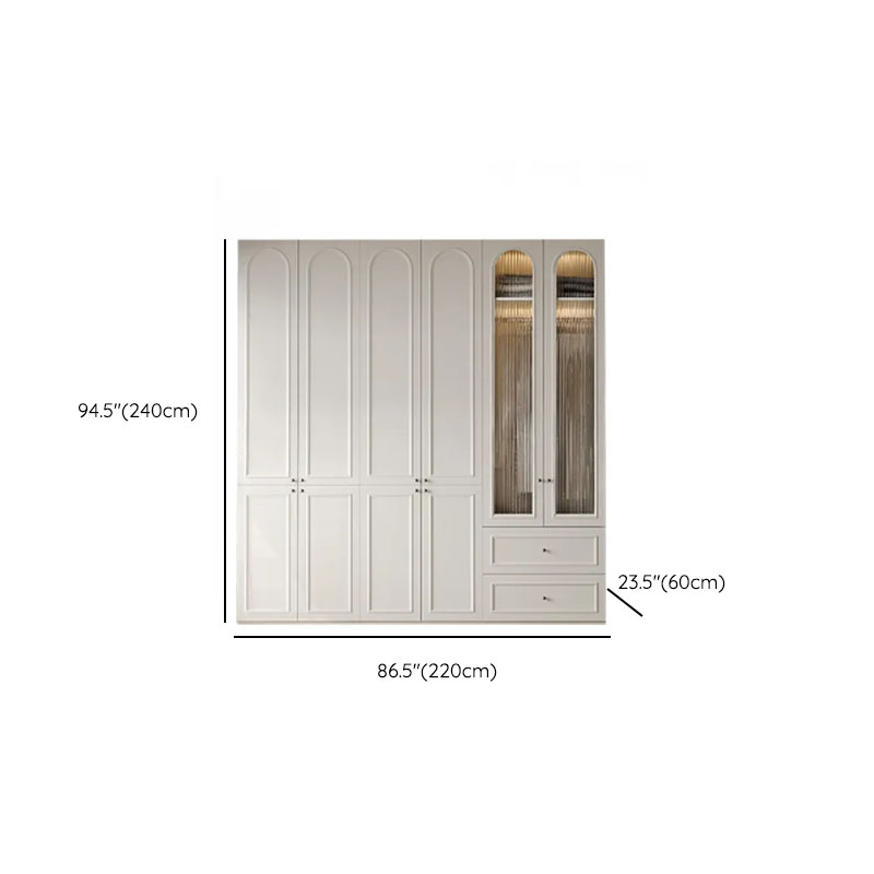 Casual Natural Wood Independent Armoire Cabinet with Soft Close Drawer, Soft Close Door, and Interior Shelves - image 45