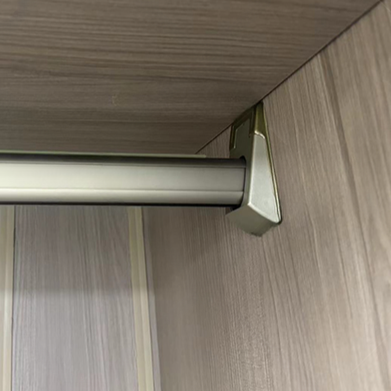 White Minimalist Manufactured Wood Wardrobe Closet with 2 Drawers, Soft Close Door, Interior Shelves, and Clothing Rod - image 3