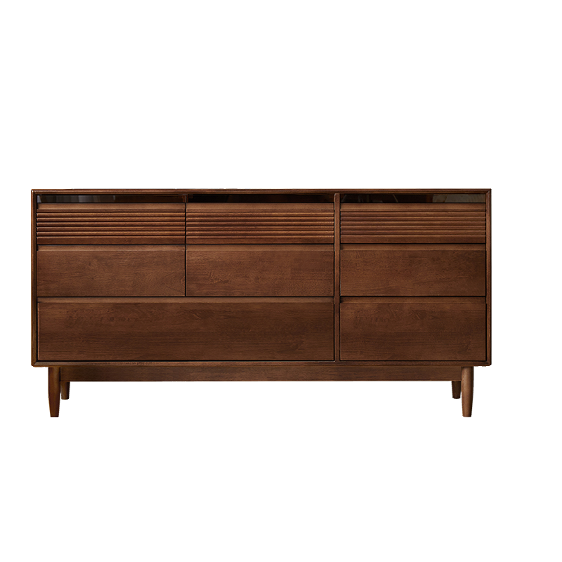 Minimalist Cube Double Dresser in Natural Wood - image 20