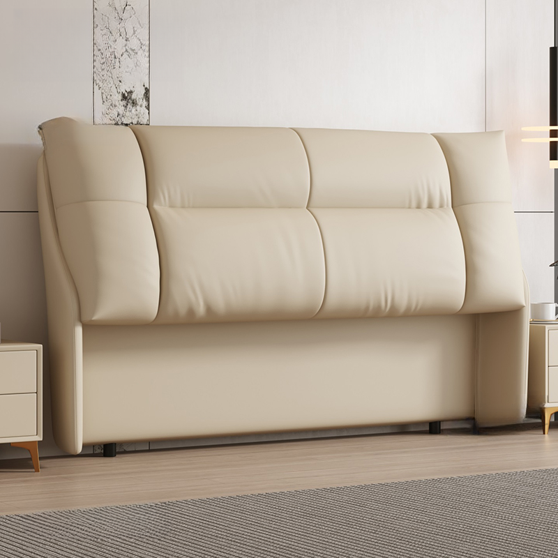 Trendy Panel Headboard in Natural Wood with No Distressing, Rectangle Shape for King/Queen/Full Bed, Cotton Upholstery Fill, Standard Height - image 9