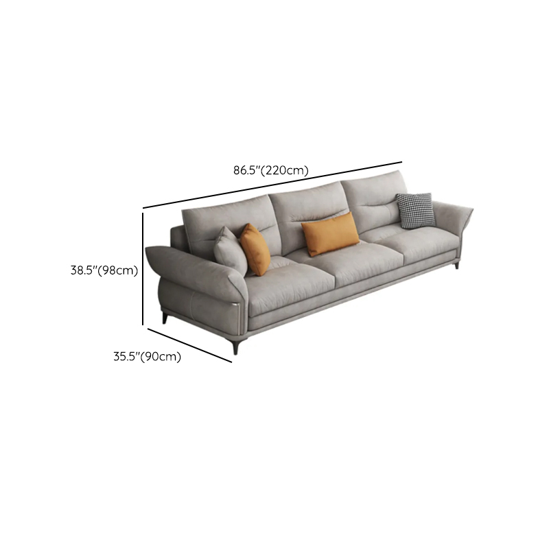 L-Shape/Straight Reversible/Horizontal Sofa Chaise/Sofa with Natural Wood Frame for Seats 5 - image 11