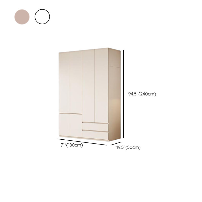 Modish Manufactured Wood Independent Armoire Cabinet with Soft Close Drawer, Soft Close Door, Interior Shelves, and Clothing Rod - image 14