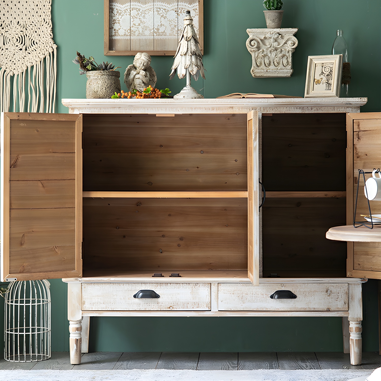 14.2'' Wood Rectangular Traditional Accent Cabinets with Drawers and Cabinet Included - image 8