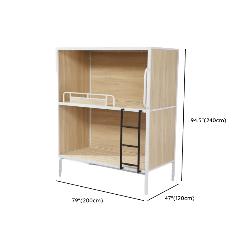 Minimalist High Bed Frame with Mattress and Guard Rail - image 17