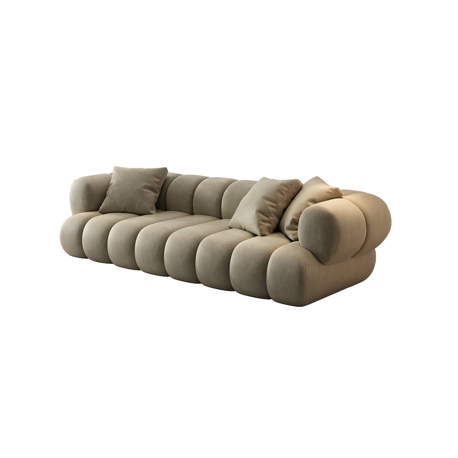 Scandinavian Green Sofa with Tuxedo Arm and Sewn Pillow Back - image 10