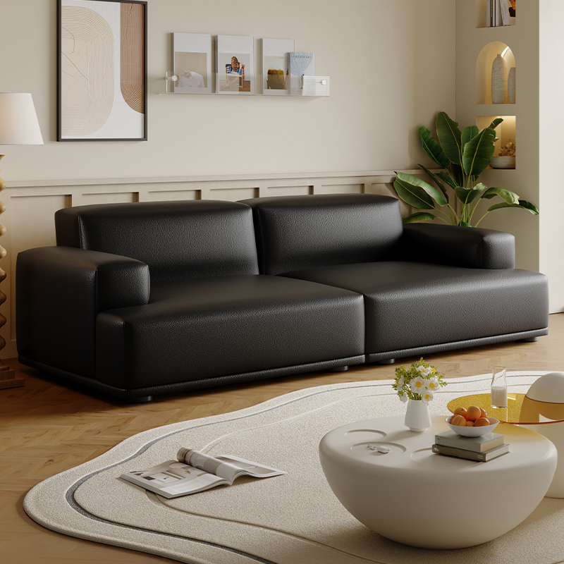 Modish Solid Color Stain Resistant Standard Sofa in Light Gray/Rose/Amber Color, 3-seater/4-seater/5 Person with 2 Pillows