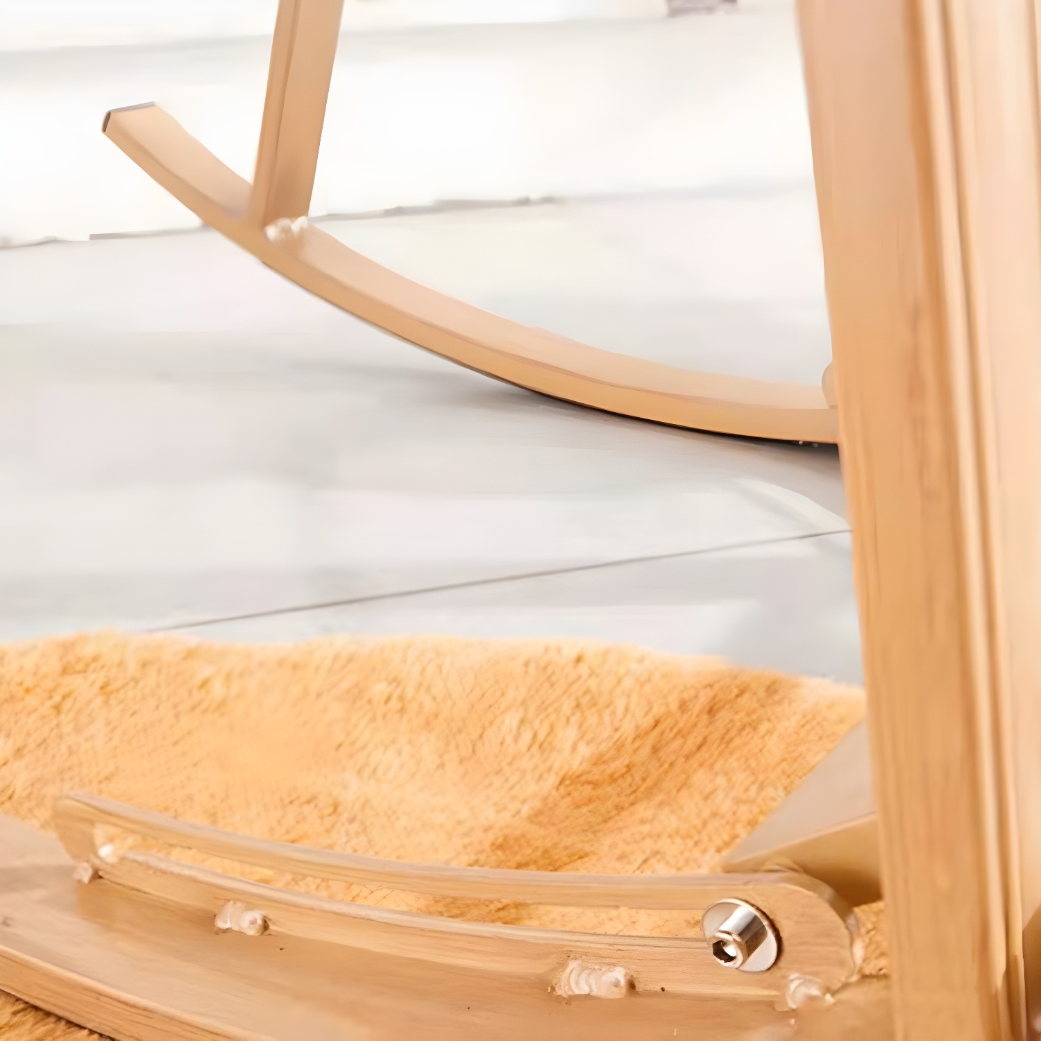Modern Style Wood Rocking Chair Single Home Lounge Lazy Sofa Chair - image 9