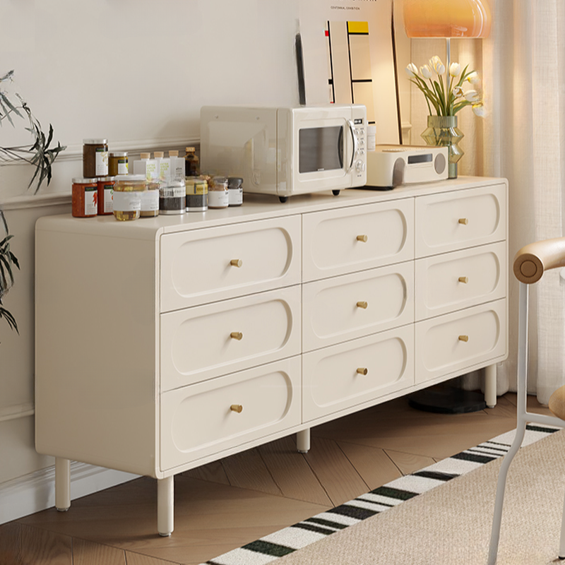 Chalk Casual Natural Wood Bachelor Chest/Console Dresser with 4/8 Drawers in Vertical/Horizontal Orientation - image 3
