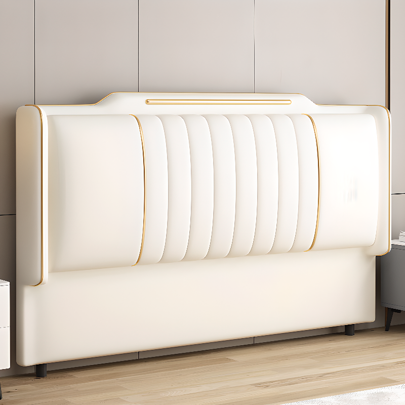 Simplistic Style Wingback Headboard with No Distressing in Pine Wood, Featuring Camelback Shape for King/Queen/Full Bed, Sponge Upholstery Fill, and Standard Height - image 13