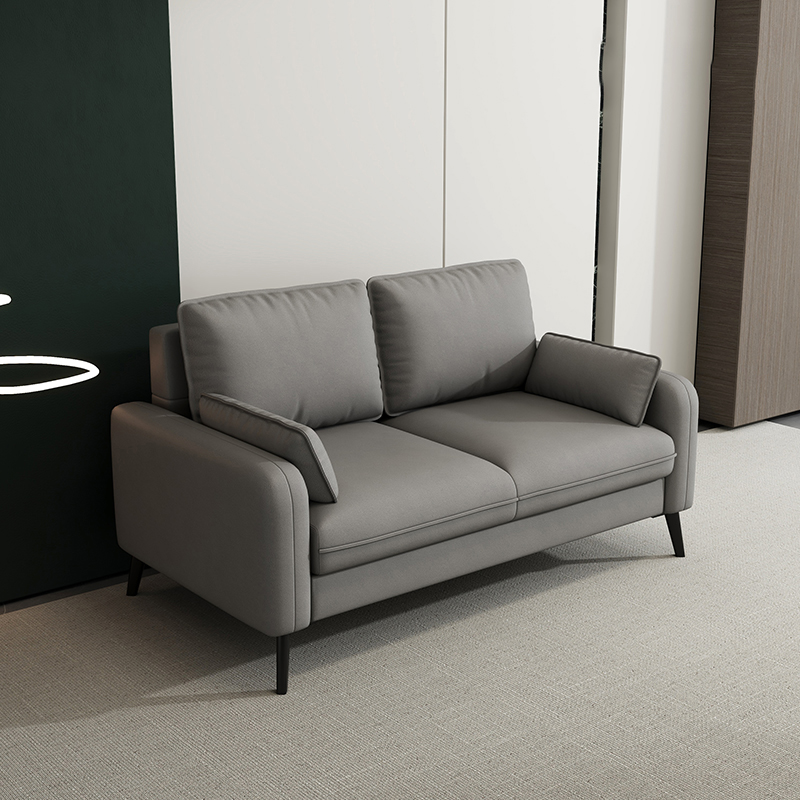 Modern Solid Color Loveseat with Square Arm and Wide Pillow Back for Living Spaces - image 3