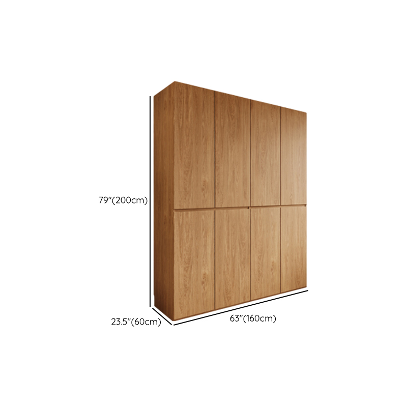 Acorn Minimalist Wooden Independent Wardrobe Closet with Soft Close Door, Interior Shelves, and Articulated Mechanism - image 8