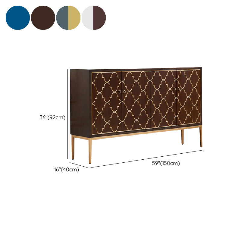 Art Deco Style Unattached Utility Cabinet with Cabinet Rings for Sitting Room - image 19