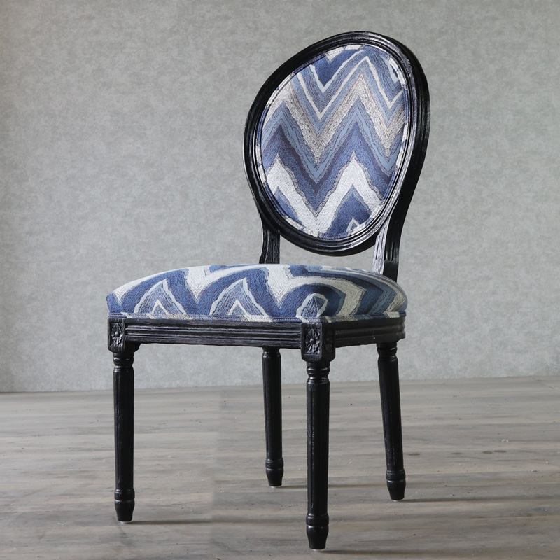 Victorian Style Side Chair with King Louis Back and Bordered Frame, Balanced Stability - image 3