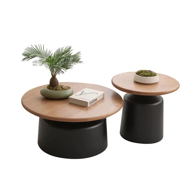 Orbicular Lumber Board Game Coffee Table for Home Use