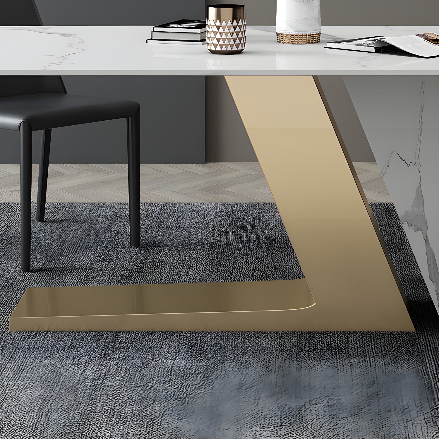 Contemporary 1/2/3/4/5/6/7 Pieces Dining Set Rectangle Dining Table Set - image 9