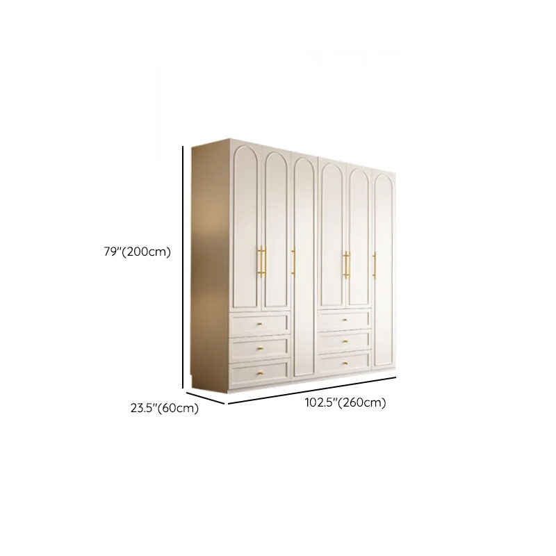 Chalk Modern Wooden Standalone Almirah with 3-Drawer/6-Drawer, Soft Close Door, and Interior Shelves - image 23