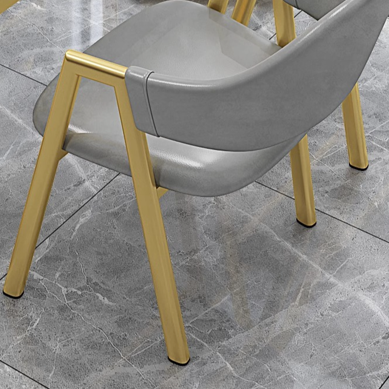 Luxurious Dining Table Set with Recycled Wood Top and Sleighing Base - image 15