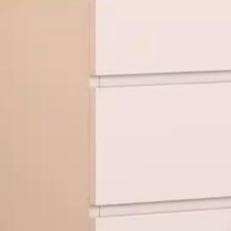 White Minimalist Manufactured Wood Wardrobe Closet with Soft Close Drawer, Soft Close Door, Interior Shelves, and Clothing Rod