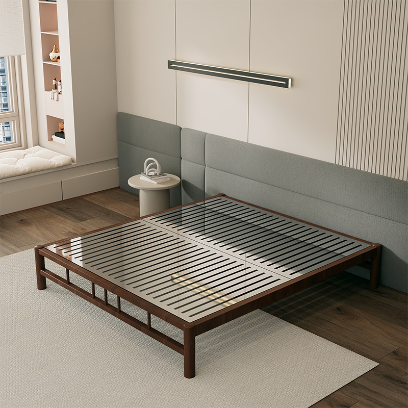 Solid Color Stainless Steel Platform Bed for Bedroom - image 5