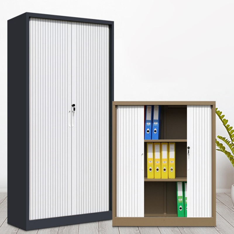 Steel Detached Rainproof Lockable Accent Cabinet with Sliding Door - image 6